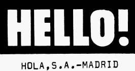 HELLO HOLA, S.A.- MADRID