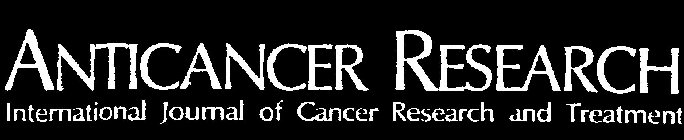ANTICANCER RESEARCH INTERNATIONAL JOURNAL OF CANCER RESEARCH AND TREATMENT