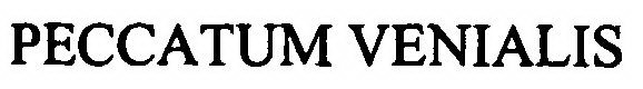 PECCATUM VENIALIS