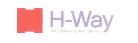 H-WAY THE RIGHT ENERGY, THE RIGHT WAY