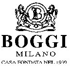 B BOGGI MILANO CASA FONDATA NEL 1939