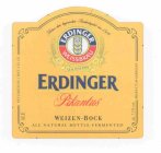 ERDINGER PIKANTUS  ERDINGER WEISSBRAU GETREU DEM BAYERISCHEN REINHEITSGEBOT VON 1516 AUS BAYERN WEIZEN-BOCK ALE NET CONTENTS 1 PINT .9 FL. OZ. ALL NATURAL BOTTLE-FERMENTED ALC. 7.3% VOL. PRODUCT OF GE