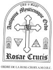 CRO MAAT ANTIQUUS MYSTICUSQUE ORDO ROSAE CRUCIS ORDRE DE LA ROSE-CROIX A.M.O.R.C.