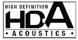 HIGH DEFINITION HDA ACOUSTICS