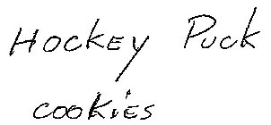 HOCKEY PUCK COOKIES