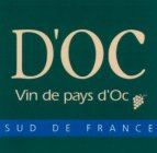 D'OC VIN DE PAYS D'OC SUD DE FRANCE