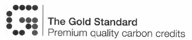 G THE GOLD STANDARD PREMIUM QUALITY CARBON CREDITS