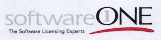 SOFTWARE1ONE THE SOFTWARE LICENSING EXPERTS