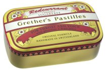 REDCURRANT + VITAMIN C SUGARFREE GRETHER'S PASTILLES FOR THROAT AND VOICE WITH GLYCERINE & FRUIT JUICE ORIGINAL FORMULA HANDMADE IN SWITZERLAND