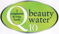 A COMPLIMENT IN EVERY BOTTLE BEAUTY WATER Q10