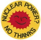 NUCLEAR POWER? NO THANKS