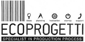 ECOPROGETTI SPECIALIST IN PRODUCTION PROCESS IDEAS PLANNING REALIZATION STARTUP SUPPORT