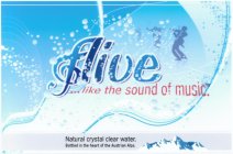 LIVE ...LIKE THE SOUND OF MUSIC. NATURAL CRYSTAL CLEAR WATER.
