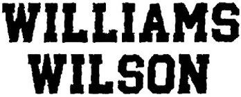 WILLIAMS WILSON