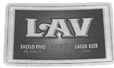 LAV SVETLO PIVO 1892 LAGER BEER