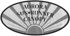 AURORA SUN RUNNER CANOPY PRODUCT OF AUSTRALIA