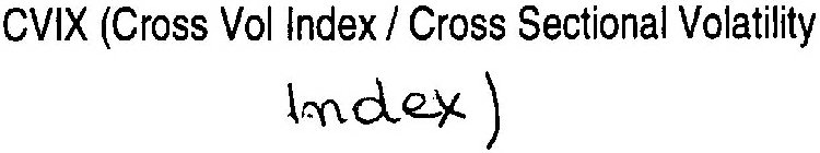 CVIX (CROSS VOL INDEX / CROSS SECTIONAL VOLATILITY INDEX)