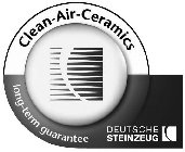 CLEAN-AIR-CERAMICS LONG-TERM GUARANTEE DEUTSCHE STEINZEUG