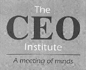 THE CEO INSTITUTE A MEETING OF MINDS