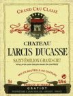 CHATEAU LARCIS DUCASSE SAINT-ÉMILION GRAND CRU AFFILLATION SAINT VALION GRAND CRU MIS EN BOUTEILLE AU CHATEAU PRODUCE DE FRANCE GRATIOT