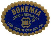 BOHEMIA CZECH REPUBLIC B LEAD CRYSTAL OVER 24% PBO