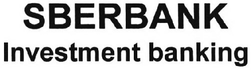 SBERBANK INVESTMENT BANKING