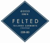 40033 CDRE 16 FELTED TAILORED GARMENTS OF GIONATA MALAGODI CDR-BO