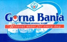 GORNA BANIA NATURAL MINERAL WATER MINERAL WATER FOR EVERY DAYL WATER FOR EVERY DAY