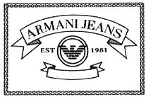 Pebish Microcomputer Netjes ARMANI JEANS EST 1981 Trademark - Registration Number 4557883 - Serial  Number 79131106 :: Justia Trademarks