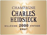 CHAMPAGNE CHARLES HEIDSIECK MILLÉSIME 2000 VINTAGE BRUT