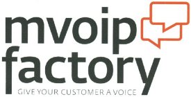 MVOIP FACTORY GIVE YOUR CUSTOMER A VOICE