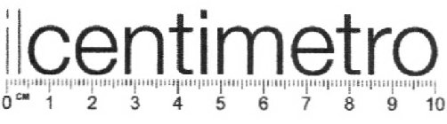 IL CENTIMETRO CM 12345678910