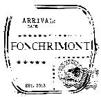 FONCHRIMONT ARRIVAL: DATE: SYDNEY HAMBURG BERLIN EST. 2013