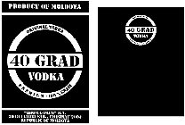 PRODUCT OF MOLDOVA 40 GRAD VODKA ORIGINAL VODKA PREMIUM · 100% GRAIN 20 