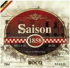SAISON 1858 BELGIAN FARMHOUSE BEER BRASSERIE DU BOCQ