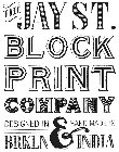 THE JAY ST. BLOCK PRINT COMPANY DESIGNED IN BRKLN & HAND MADE IN INDIA