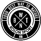 YOUR BEST WAY TO NATURE BWTN KOLON SPORT