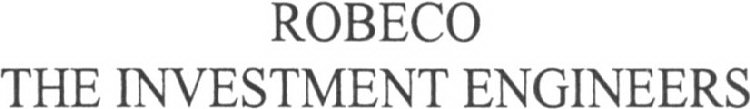 ROBECO THE INVESTMENT ENGINEERS