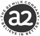 ·THE A2 MILK COMPANY· BELIEVE IN BETTER