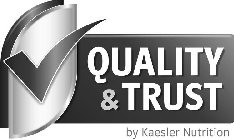 QUALITY & TRUST BY KAESLER NUTRITION