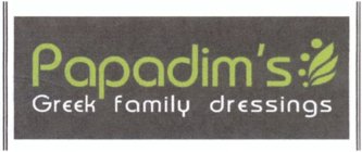 PAPADIM'S GREEK FAMILY DRESSINGS