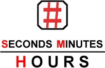 # SECONDS MINUTES HOURS