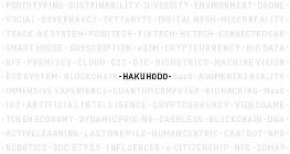 ·HAKUHODO· PROTOTYPING · SUSTAINABILITY· DIVERSITY · ENVIRONMENT · DRONE · SOCIAL · GOVERNANCE · ZETTABYTE · DIGITAL MESH · MIXED REALITY · TRACKING SYSTEM · FOOD TECH · FIN TECH · HR T