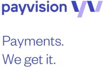 PAYVISION PAYMENTS. WE GET IT.