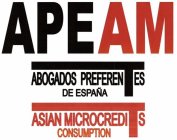 APEAM ABOGADOS PREFERENTES DE ESPAÑA ASIAN MICROCREDITS CONSUMPTION
