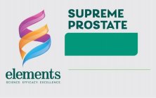 SUPREME PROSTATE ELEMENTS SCIENCE. EFFICACY. EXCELLENCE.