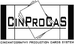 CINPROCAS CINEMATOGRAPHY PRODUCTION CARDS SYSTEM
