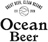 GREAT BEER, CLEAN OCEANS EST 2020 OCEAN BEER