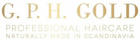 G.P.H. GOLD PROFESSIONAL HAIRCARE NATURALLY MADE IN SCANDINAVIA