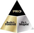 PRO BUILT & POWERED FIT & SHAPED